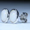 Sterling Silver - Solid Coober Pedy White Opal