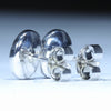 Coober Pedy Solid Opal Silver Stud Earring (8mm x 6mm) Code -V119