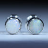 White Opal Studs - Australian Opal Shop - 186 Brisbane Rd - Gold Coast - Qld