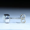 Coober Pedy Solid Opal Silver Stud Earring (5mm x 5mm) Code -V131