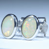 Silver Opal Studs - Australian Opal Shop - 186 Brisbane Rd - Gold Coast - Qld