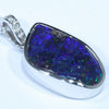 Australian Boulder Opal and Diamond White Gold Pendant (20mm x 11.5mm) Code - Z79J