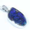 Australian Boulder Opal and Diamond White Gold Pendant (20mm x 11.5mm) Code - Z79J