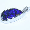 Australian Boulder Opal and Diamond White Gold Pendant (20mm x 11.5mm) Code - Z79J