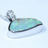 Australian Boulder Opal and Diamond White Gold Pendant (19mm x 11mm) Code - Z2801