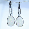 Coober Pedy Solid Opal Silver Earring (11mm x 8mm) Code - V127