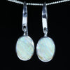 Australian Boulder Opal Silver Earring (11mm x 8mm) Code - V67