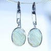 Australian Boulder Opal Silver Earring (11mm x 8mm) Code - V67