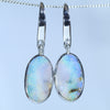 Australian Boulder Opal Silver Earring (14mm x 8mm) Code - V83