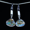 Australian Boulder Opal Silver Earring (8mm x 10mm) Code - V104