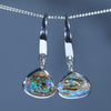 Australian Boulder Opal Silver Earring (8mm x 10mm) Code - V104