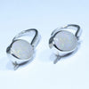 Coober Pedy Solid Opal Silver Earring (11mm x 8mm) Code - V127