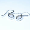 Coober Pedy Solid Opal Silver Earring (11mm x 8mm) Code - V127
