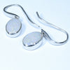 Coober Pedy Solid Opal Silver Earring (11mm x 8mm) Code - V127