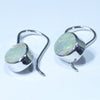 Australian Boulder Opal Silver Earring (11mm x 8mm) Code - V67