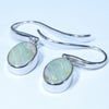 Australian Boulder Opal Silver Earring (11mm x 8mm) Code - V67