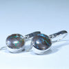 Australian Boulder Opal Matrix Silver Earrings (11mm x 11mm) Code - V126