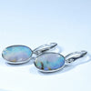 Australian Boulder Opal Silver Earring (14mm x 8mm) Code - V83