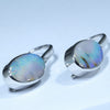 Australian Boulder Opal Silver Earring (14mm x 8mm) Code - V83