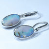 Australian Boulder Opal Silver Earring (14mm x 8mm) Code - V83