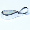 Australian Boulder Opal White Gold Pendant (9mm x 6mm) Code - Z130