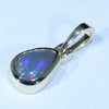 10k Gold  - Solid Lightning Ridge Black Opal 