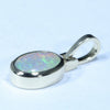 Lightning Ridge Solid Dark Opal Gold Pendant (8mm x 5.5mm ) Code - Z118