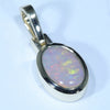 Lightning Ridge Solid Dark Opal Gold Pendant (8mm x 5.5mm ) Code - Z118
