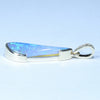 Lightning Ridge Solid Crystal Opal and Diamond Gold Pendant (23mm x 8mm) Code - Z121