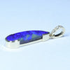 Natural Australian Boulder Opal and Diamond Gold Pendant (23mm x 7mm) Code - Z120