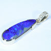 Natural Australian Boulder Opal and Diamond Gold Pendant (23mm x 7mm) Code - Z120
