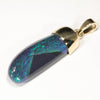 10k Gold - Solid Lightning Ridge Black Opal