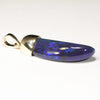 Lightning Ridge Solid Black Opal Gold Pendant (30mm x 10mm ) Code - Z122