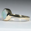 Coober Pedy Crystal Opal Gold Ring - Size 7 US Code - T56