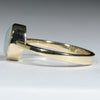 Coober Pedy Crystal Opal Gold Ring - Size 7 US Code - T56