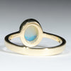Coober Pedy Crystal Opal Gold Ring - Size 7 US Code - T56