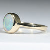 Coober Pedy Crystal Opal Gold Ring - Size 7 US Code - T56