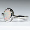 Coober Pedy White Opal White Gold Ring - Size 7.5 US Code - T51