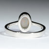Coober Pedy White Opal White Gold Ring - Size 7.5 US Code - T51