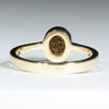 Natural Solid Australian Boulder Opal Gold Ring - Size 6.25  US Code - T55