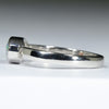 Natural Solid Australian Boulder Opal and Diamond White Gold Ring - Size 7  US Code - T53