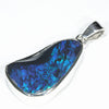 Lightning Ridge Black Opal Silver Pendant with Silver Chain (24mm x 14mm) Code - Y452