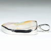 Large Australian Boulder Opal Silver Pendant with Silver Chain (24mm x 23mm) Code - Y453