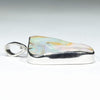 Large Australian Boulder Opal Silver Pendant with Silver Chain (24mm x 23mm) Code - Y453