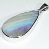 Large Australian Boulder Opal Silver Pendant with Silver Chain (32mm x 18mm) Code - Y464