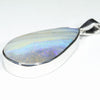 Large Australian Boulder Opal Silver Pendant with Silver Chain (32mm x 18mm) Code - Y464