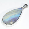 Large Australian Boulder Opal Silver Pendant with Silver Chain (32mm x 18mm) Code - Y464