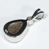 Australian Boulder Opal and Diamond Silver Pendant with Silver Chain (9mm x 7mm)  Code - Y457