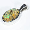 Australian Boulder Opal Silver Pendant with Silver Chain (13mm x 9mm) Code - Y461