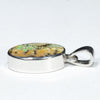 Australian Boulder Opal Silver Pendant with Silver Chain (13mm x 9mm) Code - Y461